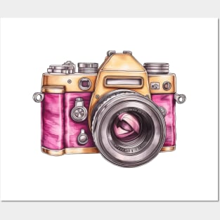 Pink Camera Posters and Art